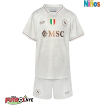 Camiseta SSC Napoli Visitante Equipación para niños 2025-26 manga corta (+ pantalones cortos)